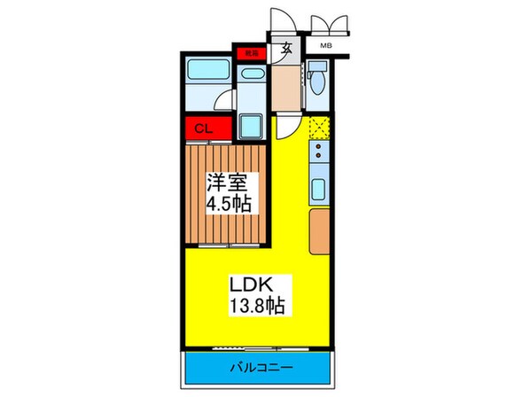 プレジオ今福鶴見の物件間取画像